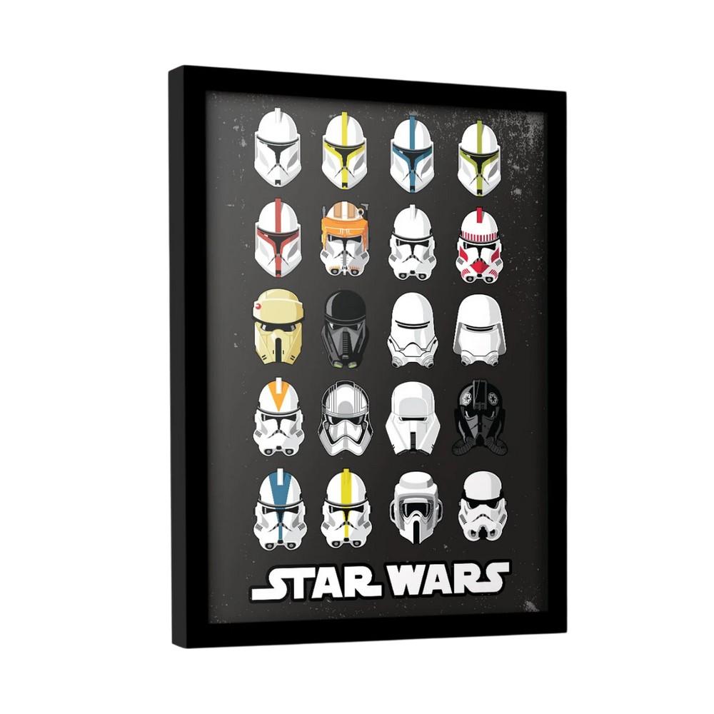 STAR WARS Helm Trooper Gerahmtes Poster