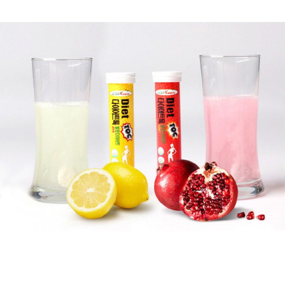 Evertin Dieet Talk Garcinia Citroen Smaak Bruistabletten, 18 Tabletten, 2 Verpakkingen