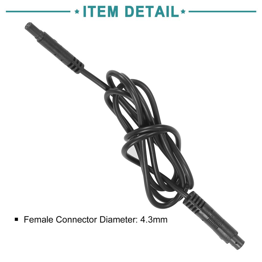 ACROPIX Prodlužovací kabel zadní kamery Kabel palubní kamery Kabel pro kameru zpětného pohledu do auta 4pinový 1M Černý 1ks