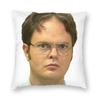 The Office Dwight Schrute Federa Quadrata Poliestere Lino Velluto Decorazione Creativa Cuscino Decorativo Copricuscino per Stanza Vendita all'Ingrosso
