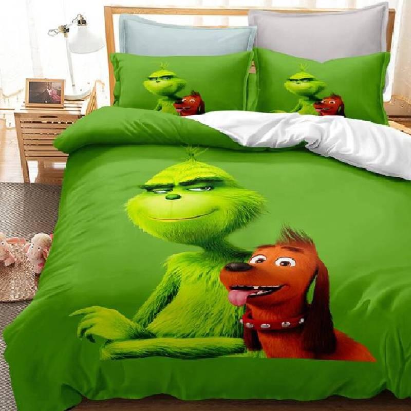 The Single Bedding Double Duvet Cover Pillowcase Cartoon Bedding Print