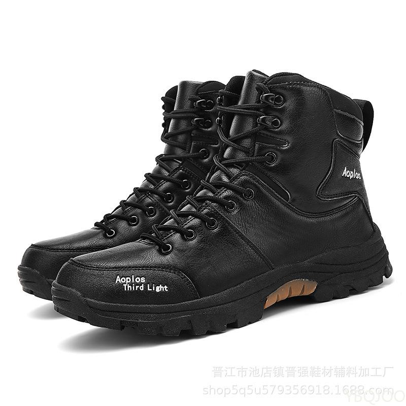 

Casual comfortable high top boots retro workwear shoes new autumn winter fashionable versatile anti slip men s shoes 39