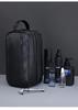 Portable Waterproof Men's Double-Layer Toiletry Bag - Large Capacity, High-End Feel.