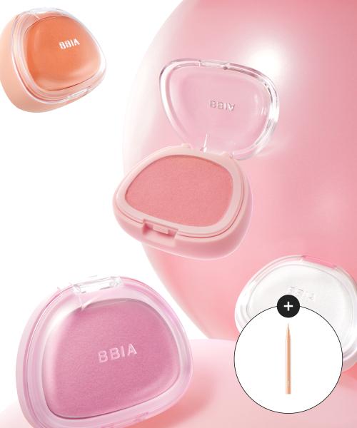 Bbia Amazing Румяна 8 Цветов + Бесплатный Хайлайтер с Блестками 01Milk cake