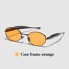 Ruiao  Fashion Oval Sunglasses for Women Luxury Designer Metal Frame UV400 Sun Protection Shades Brand New Arrival Eyewear