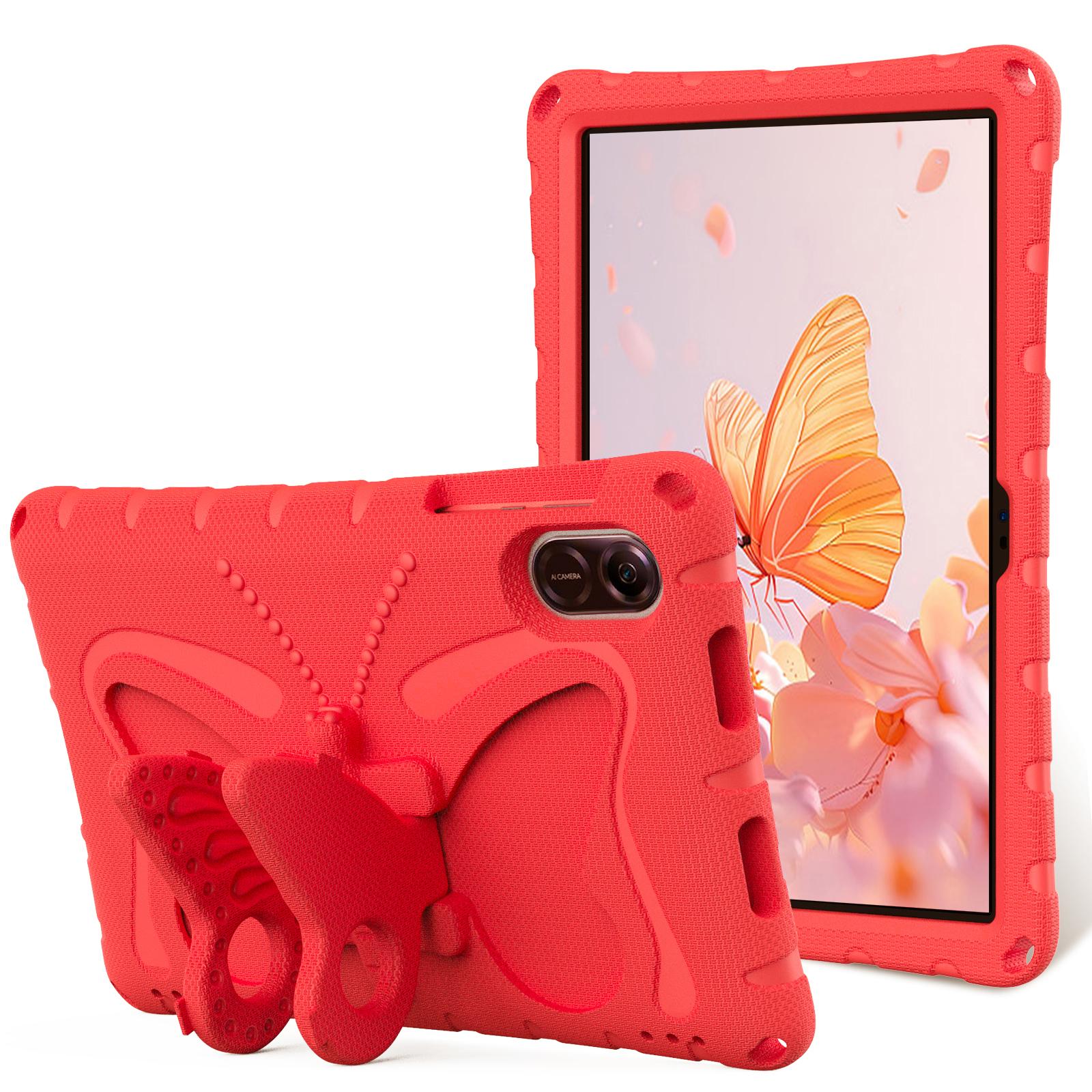 Étui pour Honor Pad X9 X8 Pro 11,5 pouces X10 X9A 11,5 pouces X8A X8b V7 11 pouces, Housse protectrice légère et durable en EVA antichoc avec support V7 11in 2021 rouge