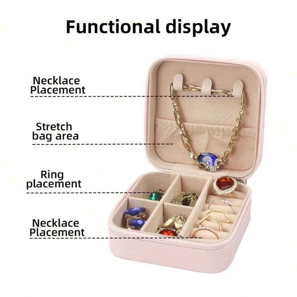 New creative letter jewelry box portable travel ring necklace earrings stud earrings earrings earrings earrings storage box-liu