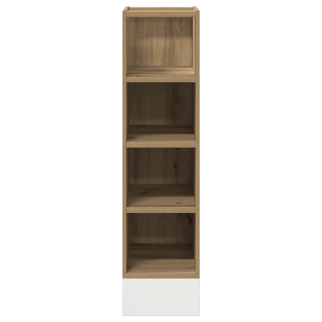 Vidaxl Szafka, Dąb Artisan,20X44,5X81,5 Cm, Materiał Drewnopochodny