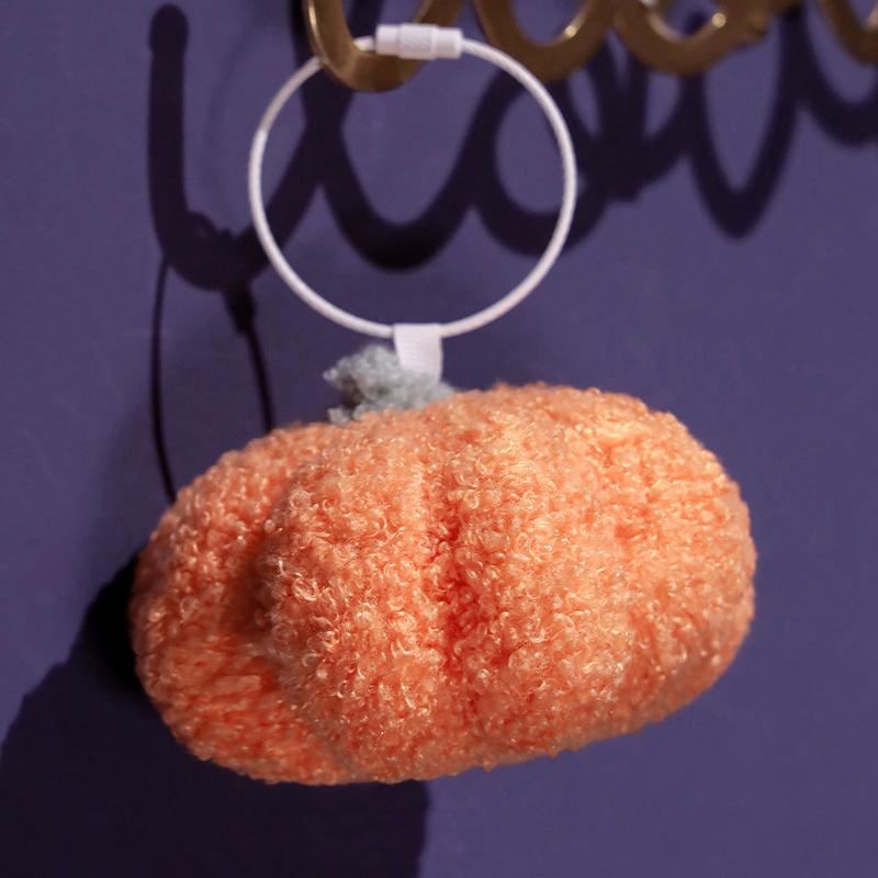 1Pc 10Cm Cartoon Halloween Pumpkin Plush Toys Soft Pumpkin Pendant Doll Birthday Halloween Xmas Children'S Gifts