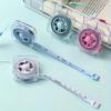 A Cute Soft Tape Measure Of 2 Meters/6 Feet, Featuring A Portable Retractable Locking Mechanism And Clear Centimeter/Inch Markings - Ideal For Sewing