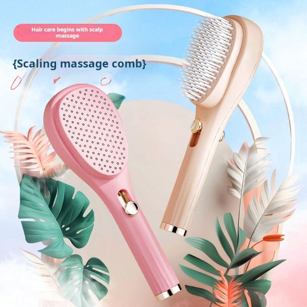 Anti Static Retractable Hair Comb Self Cleaning Detangling Brush Scalp Massage Comb Styling Tool
