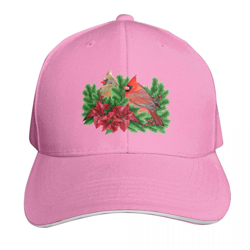 Christmas Time With Cardinal Birds Baseball Cap Beach hats on offer Anime Hat Luxury Unisex Hat Womens Beach Visor Unisexs