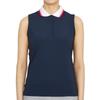 G Fore Women Golf Collar Sleevless Tee Twlt G4lf22k127