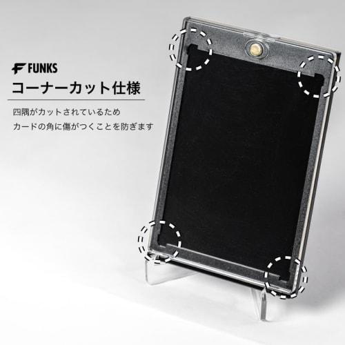 FUNKS Magnetic Loader, Black, Card Loader, Black, Trading Cards, 35pt Loader, Trading Card Case, UV Protection, Magnetic Holder, Protection, Storage,
