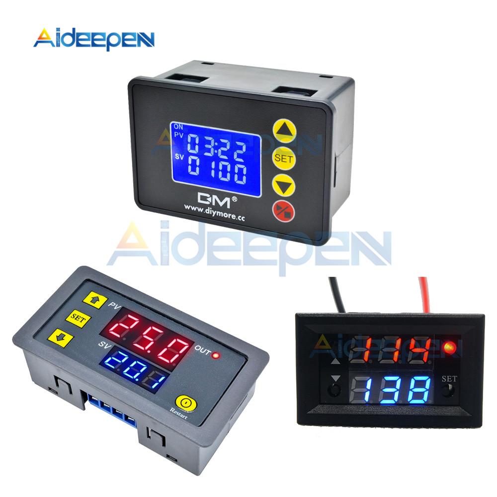 DC 12V 24V AC 110V 220V Digitaler Zyklus-Timer Verzögerungsrelais Platine Modul Mikrocomputer Zeitgeber Verzögerungsrelais Modul Schalter