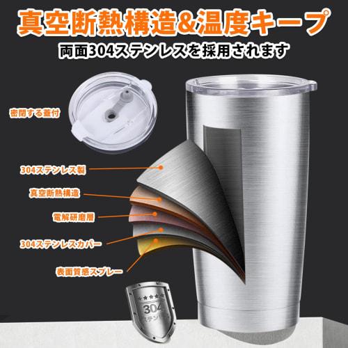 SHEEHO Vacuum Insulated Tumbler, 600ml/20oz, Coffee Mug, Insulated Coffee Mug, Stainless Steel Tumbler with Lid, Coffee Cup, Car Tumbler, Keeps Warm f
