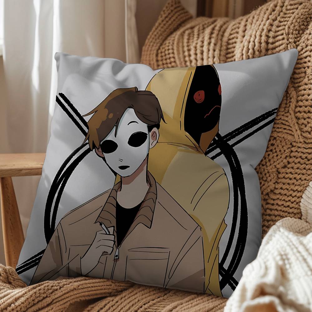 Operator MH Marble Hornets Pillow Case Pillow Case Living Room Sofa Cushion Cover Suitable For Home Bedroom Room Decoration