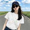 Jeanswest Women's Crew Neck Printed Short Sleeve T-Shirt