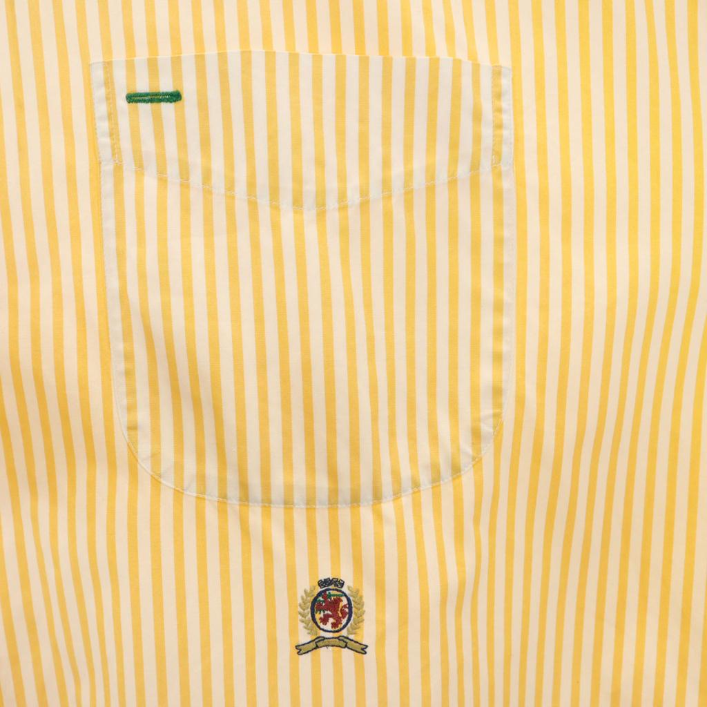 Tommy Hilfiger 90s Old Flag Tag Striped Pattern Short Sleeve Button Down Shirt Men's Used