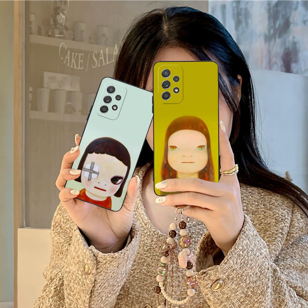 Anime Yoshitomo Nara Phone Case for Samsung Galaxy M55 54 42 35 34 33 32 23 22 15 14 13 12 F55 5G Colorful Cover Pretty Cover