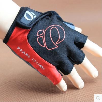 

One-word rice half-finger gloves, bicycle road bike bicycle shock-proof gloves, cycling silicone short-finger gloves S красный