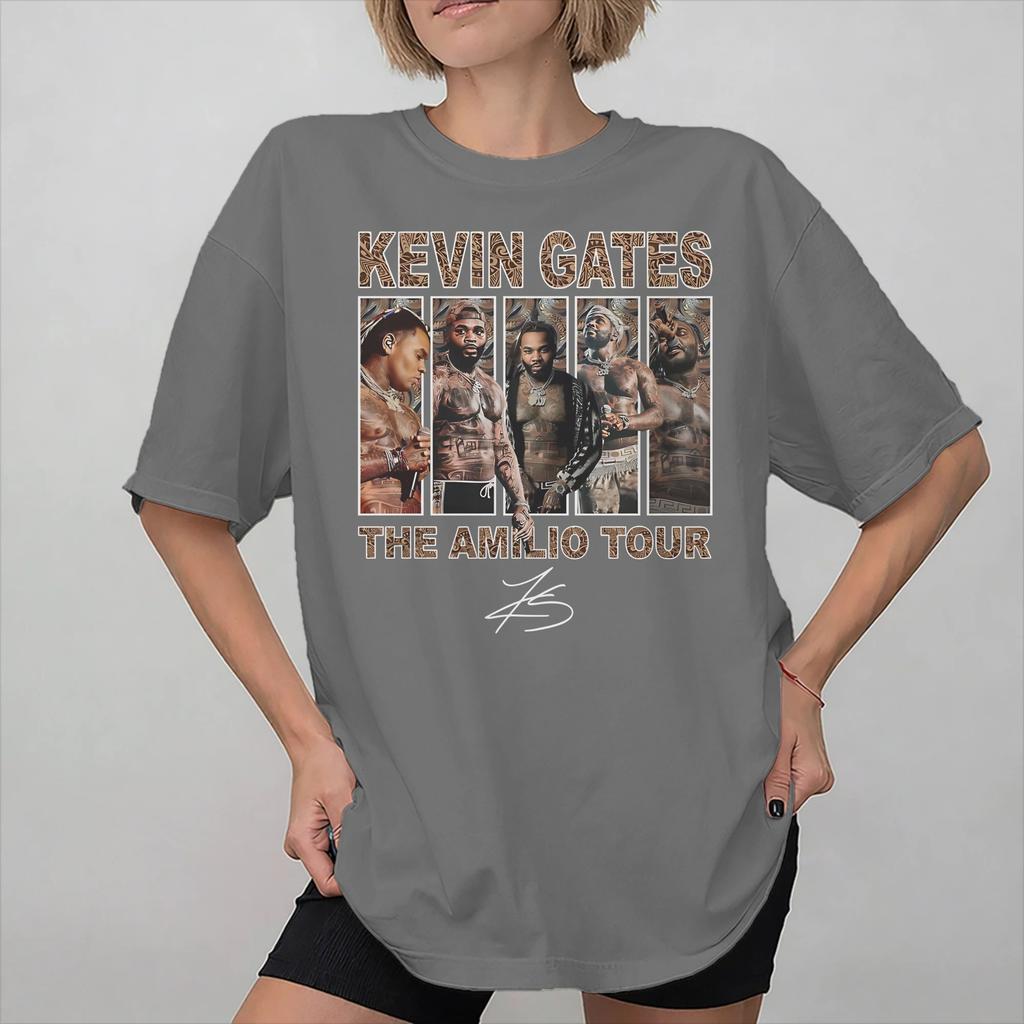 Kevin Gates The Amilio Tour Accessories Unisex T Shirt Pure Cotton Tee Fashion Tshirt Clothing