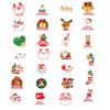 Christmas Theme Stickers, 27Pcs Vinyl Merry Christmas Stickers For Envelopes Gifts Tags Crafts Snowboard Decorations