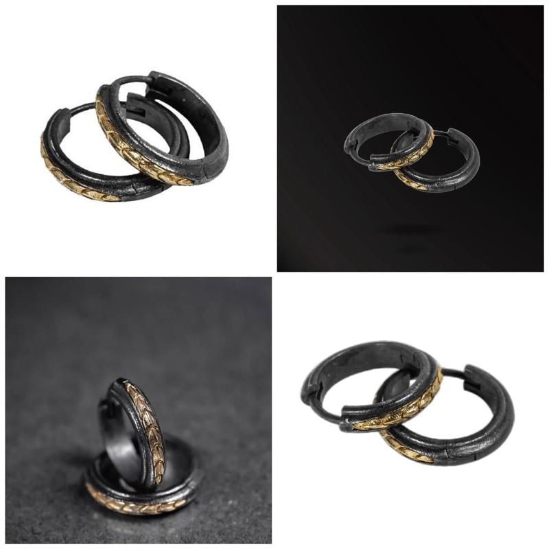 Hip Hop Snake Hoop Earrings for Women Men Unique Punk Ear Buckle Statement Jewelry Piercing Fashionable Ear Accessories