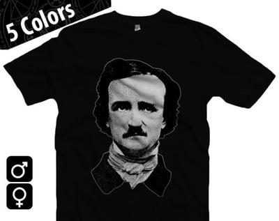 Edgar Allan Poe 2 T-Shirt S-XXL, Schriftsteller, Autor, Horror, Gothic, Der Rabe, Stephen King, Cooles Geschenk!