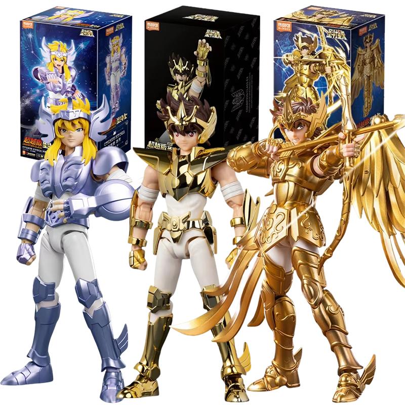 Original Blokees Action Figure Gold Saint Seiya Champion Class Gemini Saga Phoenix Ikki Draco Pegasus Assembly Model Toys Gift