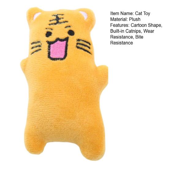 Cat Toy Bite-resistant Soft Cartoon Rabbit Shape Pet Cat Kitten Teaser Catnips Toy Pet