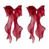 2PCS Non Drilled Curtain Clips Home Decor Curtain Tieback Romantic Bow Curtain Tie  Home Decor