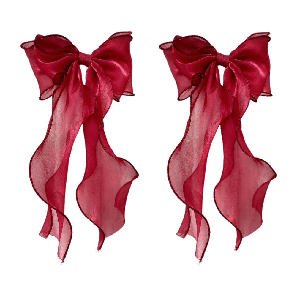 2PCS Non Drilled Curtain Clips Home Decor Curtain Tieback Romantic Bow Curtain Tie Home Decor
