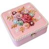 Flower Jewelry Box European Style Large Capacity Storage for Rings Earrings Necklaces Wedding Elegant