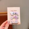 Cartoon Button Children'S Hairpin Cute Kt Cat Girl Heart Bangs Edge Clip Hairpin Student Broken Hair Duck Bill Clip Hair Accessories