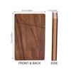 Large Capacity Business Card Storage Box Solid Wood Business Card Organizer  Desk Accessories
