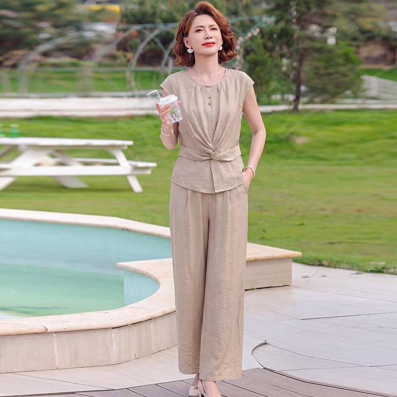 Yalu Women s Spring/Summer Two-Piece Set 2XL