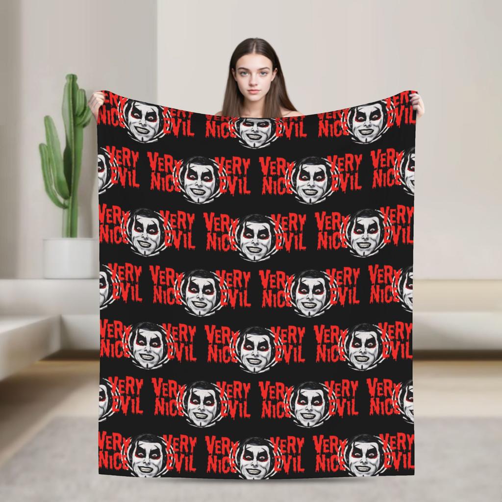 Danhausen Very Nice Very Evil Blanket Flannel Autumn  Multifunction Lightweight Throw Blanket for Bedding Bedroom Rug Piece
