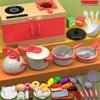 Children's Pretend Kitchen Set: Cutting Veggies, Cooking, Rice, and Fruit for Boys & Girls - Simulation Utensils Included