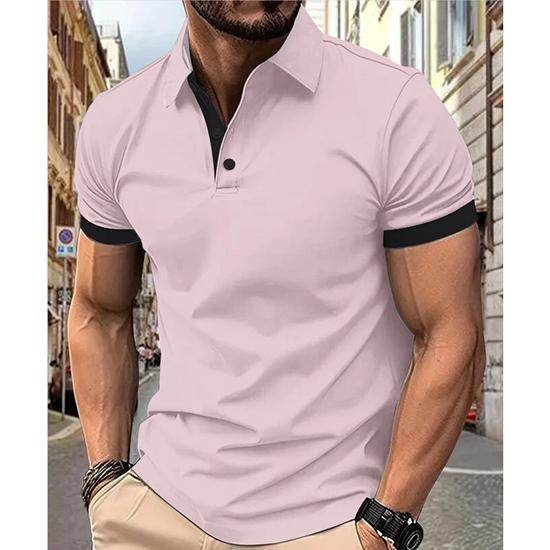 Frühlings- und Sommer-T-Shirt Herren Kurzarm Freizeit-Oberteil Mode-Poloshirt
