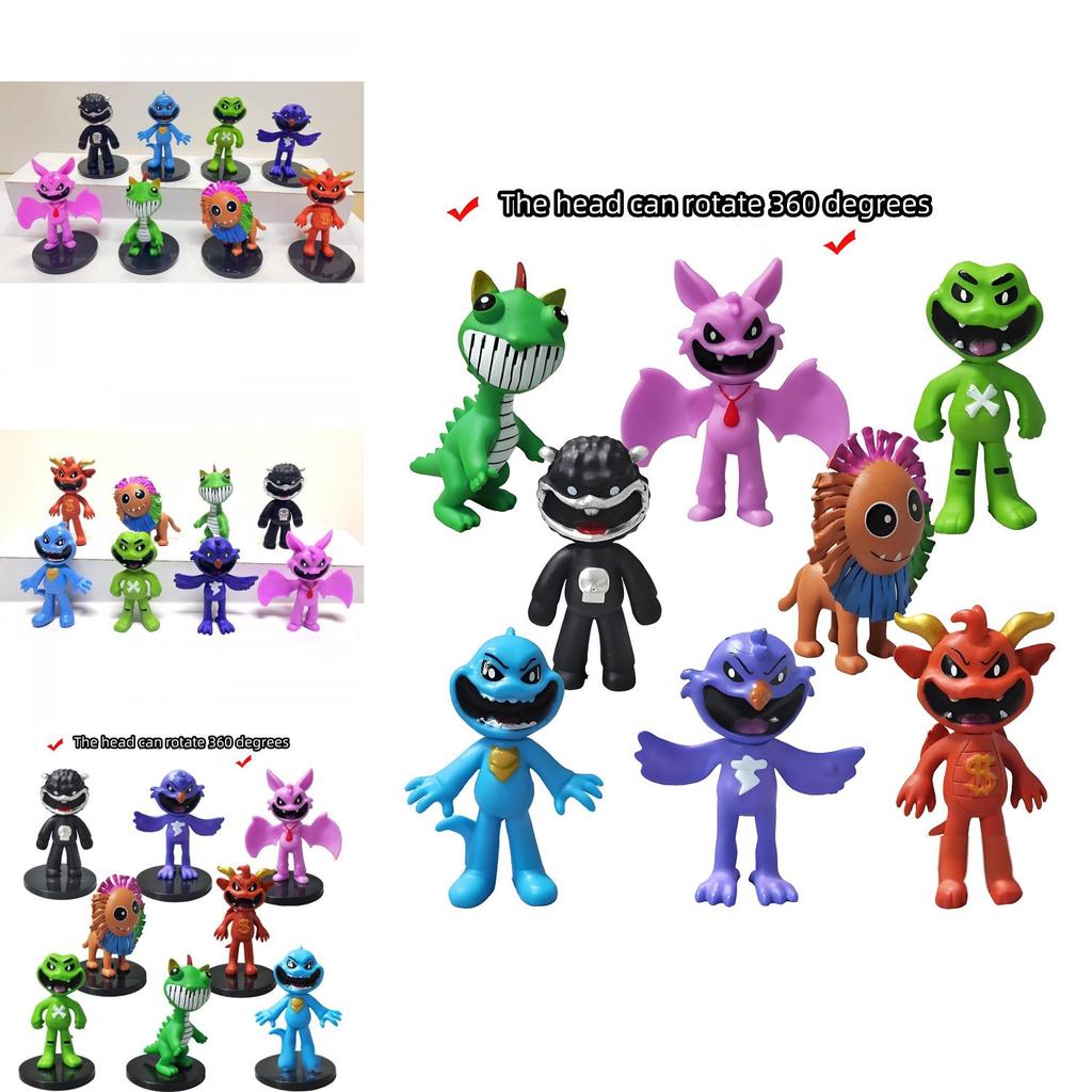 Delightful Pvc Smiling Animal Models For Fun Office Accessories And Playtime Collectibles In Assorted Sizes