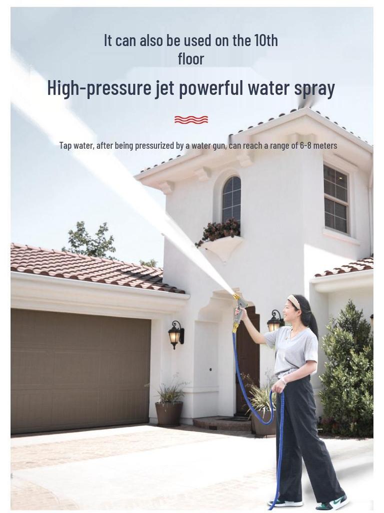 High-Pressure Telescopic Car Wash Hose Nozzle