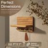 Multifunctional Wood Wall Key Rack Shelf For Organizing Keys Mail And Accessories Home Entryway