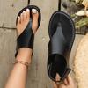 Casual Women Sandals Summer Fashion Sandals Plus Size Solid Color Round Toe Shoes Comfortable Flat Shoes Women Zapatos De Mujer
