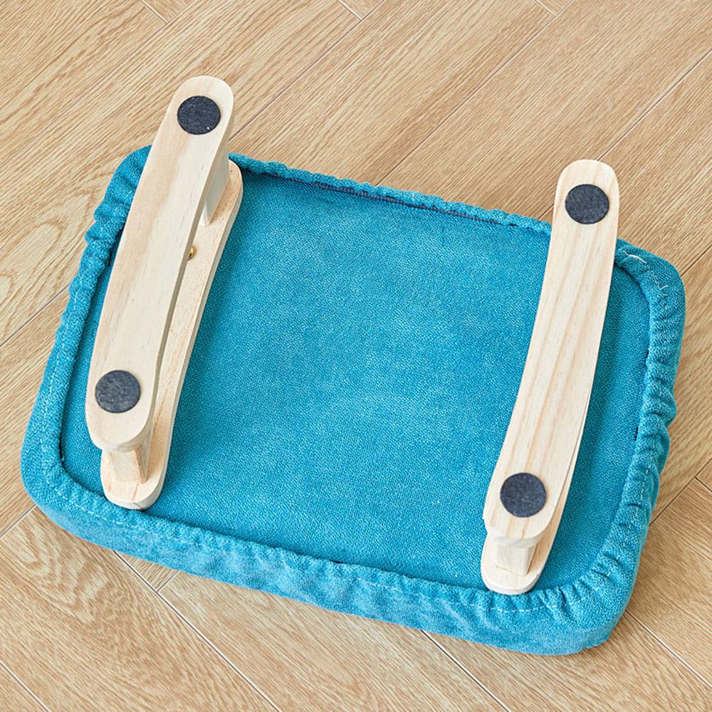 Lychee Life Haushalt Faltbarer Massivholz Niedriger Hocker Wohnzimmer Sofa Hocker Bank Fußhocker Balkon Tatami Hocker Tür Schuhhocker