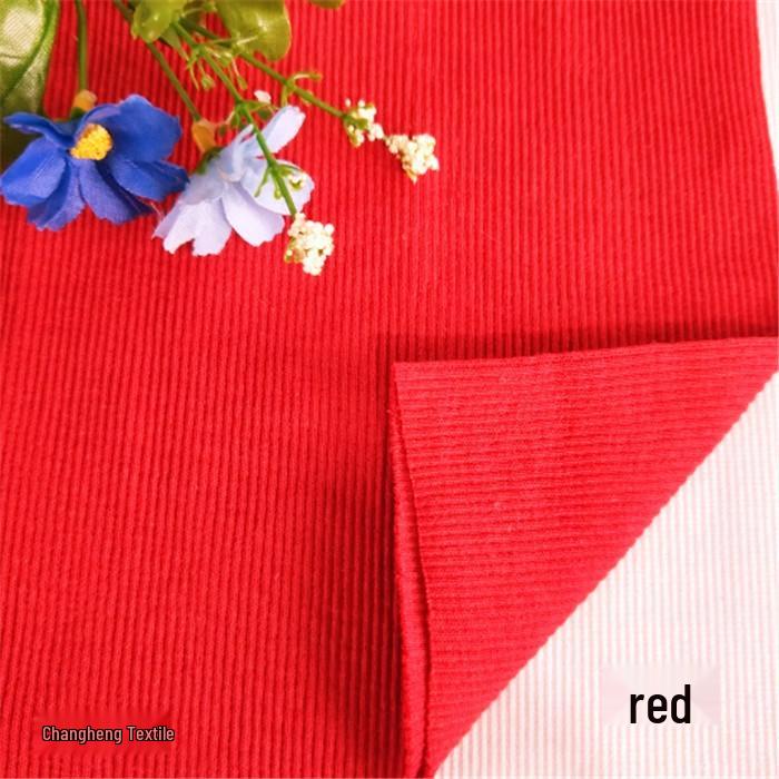 All-Cotton Knitted 2x2 Rib Fabric for Sweatshirt Neckline, Cuffs, and Hem