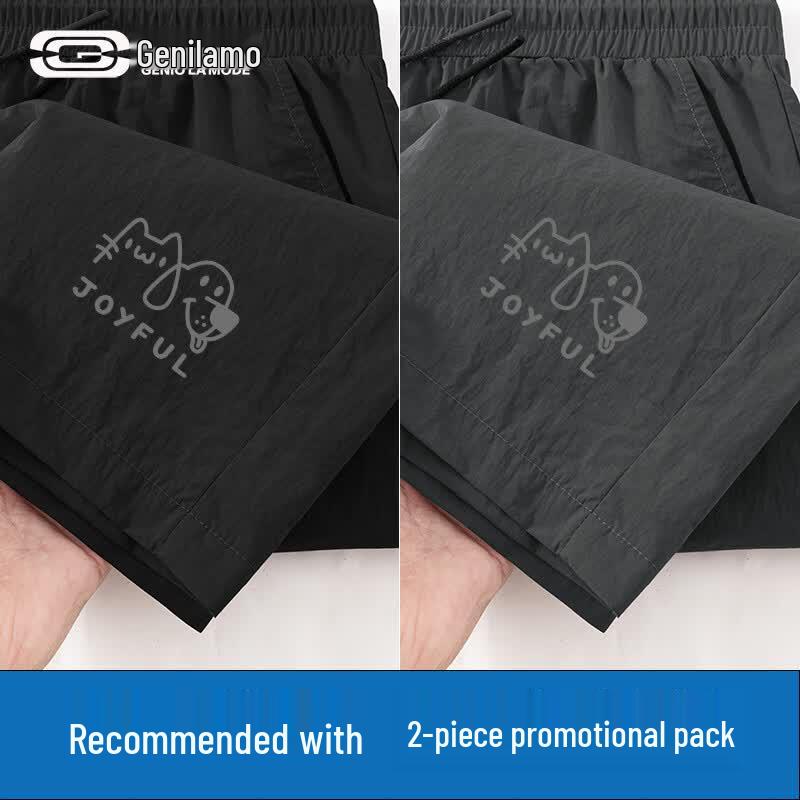 GENIOLAMODE Men s 2-Pack Summer Casual Shorts 3XL