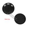 Carbon Fiber Black Logo Front Hood Emblem 82mm+Rear Badge 74mm+Wheel Hub Cap 68mm/56mm+steering Wheel Sticker 45mm for All BMW CVA8