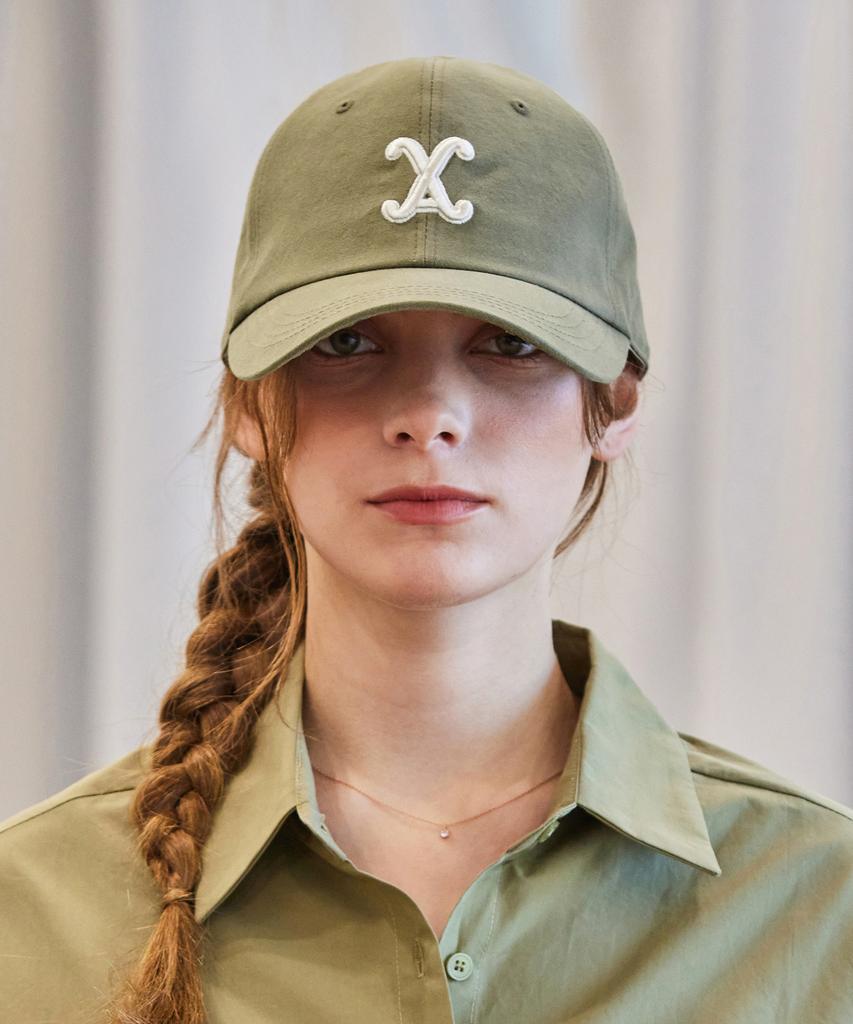 Bajal Va Curved 3D Logo Ball Cap Khaki