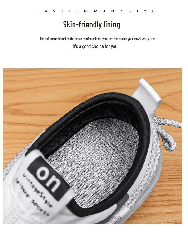 Men's Breathable Spring/Summer Slip-On Sneakers with Trendy Cross Straps